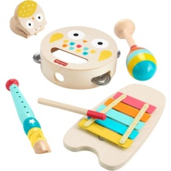 Fisher Price drveni muzički set 6kom 578442 ( HXT90 )