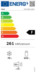 Fram FDD-VRR311BLF+ 311l/60x180/plavi kremkombinovani frižider -4