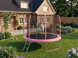 Fun Flip trambolina Fiberglass 244 cm Pink sa merdevinama ( FIBER-244-PIN )