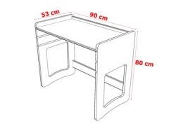 Futrix Radni sto u tri visine mdf ( 31507 ) -2