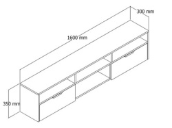 Futrix Tv komoda zidna Barok ( 34625 ) -4