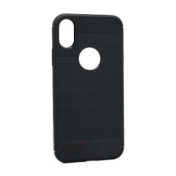 Futrola silikon brushed za iphone x/xs crna ( F67633 )
