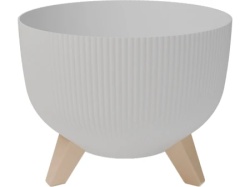 Gardino-saksija sa nogarima wave 30 cm bela ( 15384 )