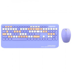 Geezer WL retro set tastatura i miš u ljubičastoj boji ( SMK-679395AGPR )