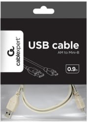 Gembird CC-USB2-AM5P-3 Mini-USB kabl 0.9m White-3