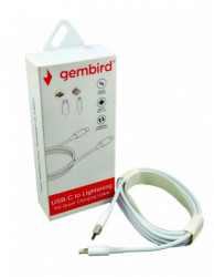 Gembird CCP-AMCM-LIGHT-1.8M USB 2.0 Type-C to iPhone Lightening 8-pin cable, QC3.0, 1.8m WHITE 271 - Img 4