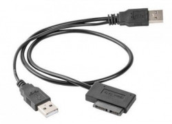 Gembird external USB to SATA adapter for slim SATA SSD, DVD A-USATA-01 - Img 1