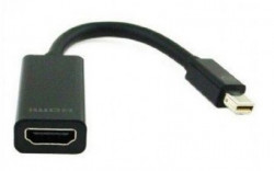 Gembird mini display-port v.1.2 to HDMI adapter cable, black A-mDPM-HDMIF-02