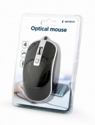 Gembird MUS-4B-06-BS optical mouse, USB, black/silver - Img 4