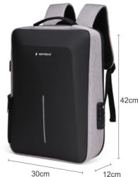 Gembird ncc-15-klb022 ranac za laptop 15,6inc 42x30x12cm, usb konektor, brava za zakljucavanje