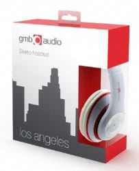 Gembird stereo slusalice sa mikrofonom "los angeles" white (1x3,5mm) MHS-LAX-W - Img 2