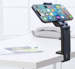 Gembird ta-ch-clip-01 multifunctional smartphone holder, black-4