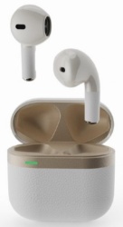 Gembird TWS-02-W bluetooth V5.0 slusalice, TWS, white/gold-4