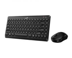 Genius LuxeMate Q8000 Wwreless USB US crna tastatura + miš - Img 1