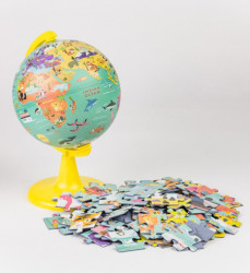 Globus Moj divlji svet+100pcs puzzle 15cm na srpskom jeziku ( 481521 )