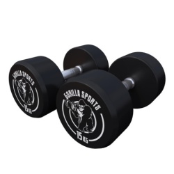 Gorilla Sports Okrugle gumirane bučice (2 x 15 kg) ( 100280-00008-0111 )-1