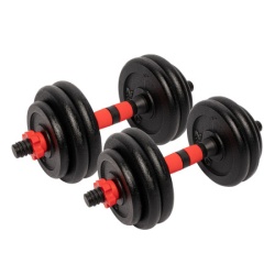 Gorilla Sports Set od 2 podesive bučice od livenog gvožđa 25 mm (25 kg) ( 101186-00002-0029 )