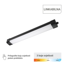 Green tech led svetiljka vodonepropusna 30w 3cct ip65 crna ( WP-BD-30W-3CCT )