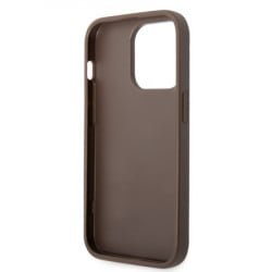 Guess futrola za iPhone 14 pro 4G double card triangle brown ( GUHCP14LP4TPW ) - Img 3