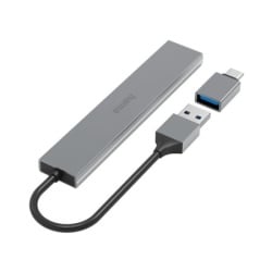 Hama 4047443497666 Usb hub 4 porta, usb 3.2, 5 gbit/s+ usb-c adapter  ultra tanak  ( 200141 )-2