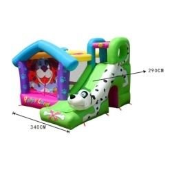 Happy Hop Puppy Land dvorac na naduvavanje sa toboganom 350x340x245 ( 9109 ) - Img 5