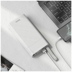 Hoco j73 powerful, white power bank 30000mah, micro-usb / tipe-c ulaz, lampa  - Img 2