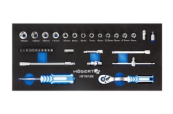 Hogert technik organizator eva set alata sa čegrtaljkom 1/4" 34 kom ( HT7G126 )