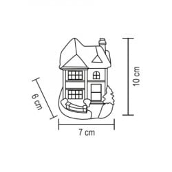 Home svetleća LED dekoracija "zimska kućica" ( KDC01 ) - Img 2