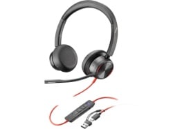 HP Poly Blackwire 8225 Stereo MS Teams Cert USB-C Headset +USB-C/A Adapter/8X225AA/crni Slušalice ( 8X225AA )