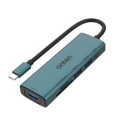 Hub usb type-c sa 4 porta (2x usb 2.0 + 1x usb 3.0 + usb type-c 5v) + citac kartica sd + tf 16cm (otn-uc120) onten ( HUB111 )