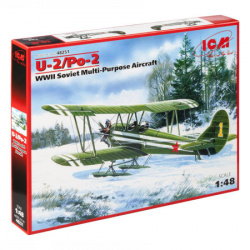 ICM Model Kit Aircraft - U-2/Po-2 WWII Soviet Multi-Purpose Aircraft 1:48 ( 060929 )