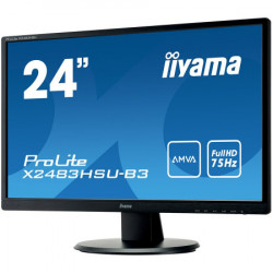 Iiyama 24" 1920x1080, AMVA panel, 250cdm2, 4ms, VGA, DisplayPort, HDMI, USB-HUB, Speakers (23,8"VIS) monitor ( X2483HSU-B3-D ) - Img 4