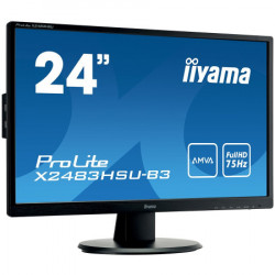 Iiyama 24" 1920x1080, AMVA panel, 250cdm2, 4ms, VGA, DisplayPort, HDMI, USB-HUB, Speakers (23,8"VIS) monitor ( X2483HSU-B3-D ) - Img 5