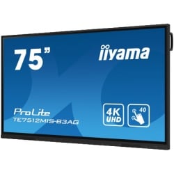 Iiyama prolite te7512mis-b3ag 75" interactive 4k uhd touchscreen 840 x 2160 ips 1200:1 8ms 40, 5pt writing iiware 10 (android os 11) ( TE75-3