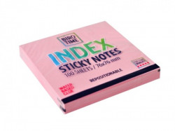 Index, blokčić, samolepljivi, 76 x 76 mm, 100 lista, pastel roze ( 490111 )