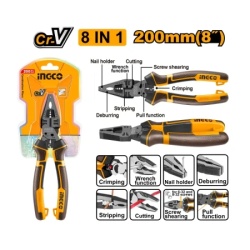 Ingco hmfcp28200 ojačana kombinovana klešta 8u1 200mm super ingco ( HMFCP28200 )