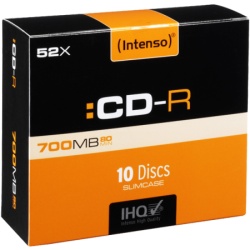Intenso CD-R 700MB (80 min.) pak. 10 komada Slim Case - CD-R700MB/10Slim