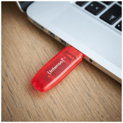 Intenso USB flash drive 128 GB Hi-Speed USB 2.0, rainbow line, red - USB2.0-128GB/rainbow - Img 2