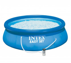 Intex Easy Pool okrugli bazen na naduvavanje + filter pumpa 396x84cm ( 28142 ) - Img 5