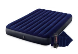 Intex queen dura-beam classic downy airbed w/ hand pump ( 64765 ) - Img 1