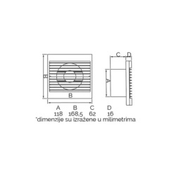 Izduvni ventilator WIND120 120mm-2