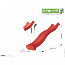 Jungle Gym - Tobogan Spust - Star Slide Short 220 cm ( crveni ) - Img 2