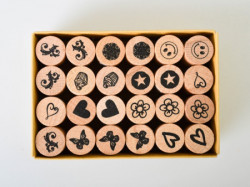 Junior crafty deco, kraft pečatići, miks, drvo, 25 x 18mm ( 137227 ) - Img 2