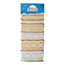 Junior crafty natur kraft čipka 500mm 6k ( 137611 )