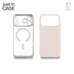 Just in case 2u1 Extra case MAG MIX PLUS paket maski za telefon za iPhone 17 Pro Max SREBRNI ( MAGPL124SL )