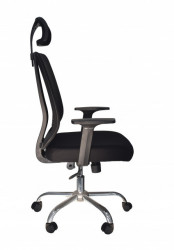 Kancelarijska stolica FA-6070 od mesh platna - Crna - Img 2