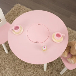 KidKraft komplet okrugli sto i dve stolice roze ( 26165 ) - Img 4