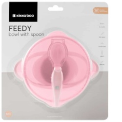 Kikka Boo Činija sa vakumom i kašičicom Feedy Pink ( KKB40152 )-2