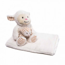 Kikka Boo Gift set Sheep igračka + ćebence Ivory ( 31103020039 ) - Img 2
