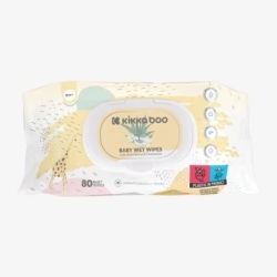 Kikka Boo Vlažne maramice za bebe 80 pcs Aloe Vera & Chamomile sa poklopcem ( KKB23012 )